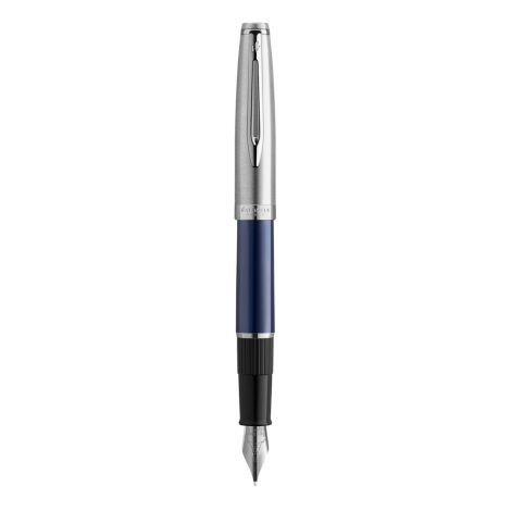 Pióro Wieczne Waterman Embleme Blue M z chromowanym wykończeniem